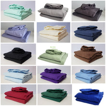 Load image into Gallery viewer, Standard Size Colored Cotton Flannel Sheet Set (Pick your Color and Cradle Style)